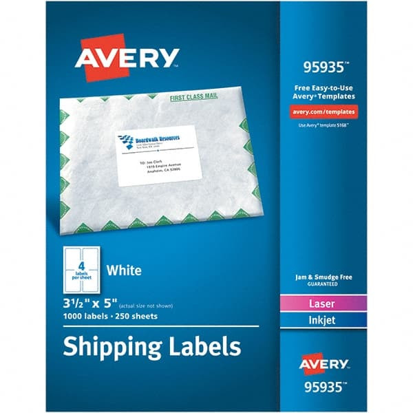 AVERY 95935 LABEL,SHPNG,3.5X5,WE,1000