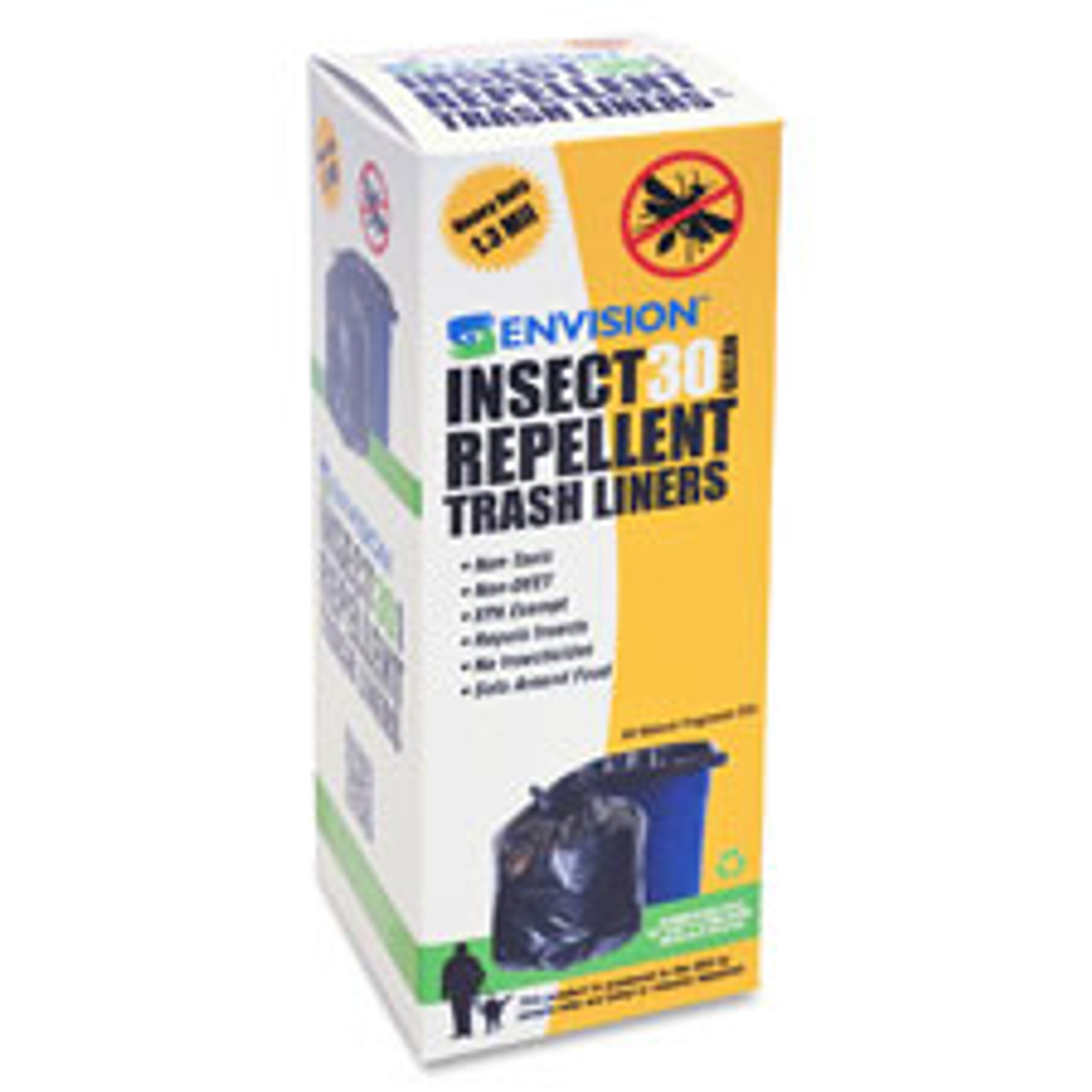 STOUT P3340K13R STOUT  TRASH CAN LINER, W/ INSECT REPELL STOUT P3340K13R STOUT  TRASH CAN LINER, W/ INSECT REPELL