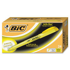 BIC CORPORATION BL241AST HIGHLIGHTER,POCKET,24CT