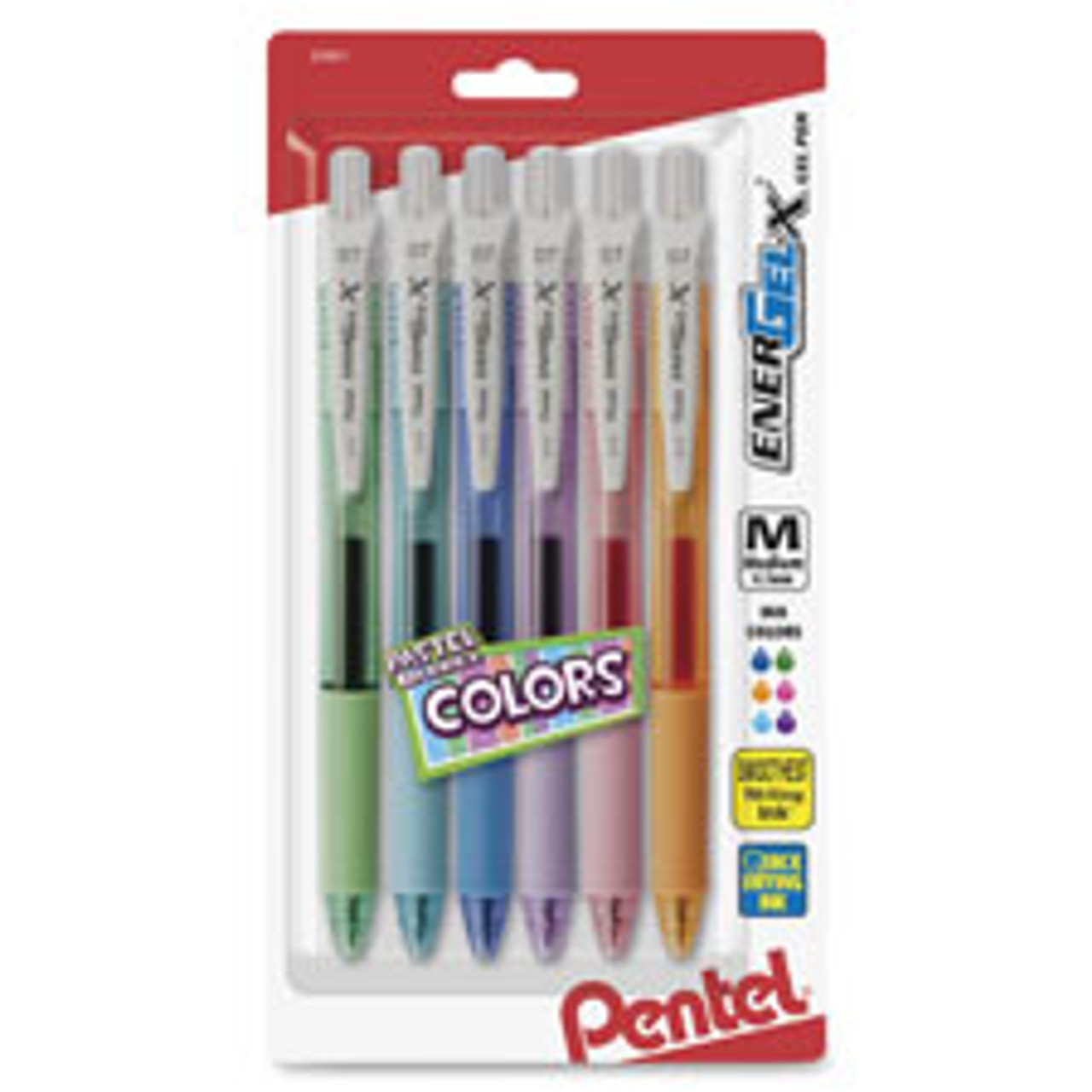 PENTEL BL107FBP6M PEN,ENERGELX,RETRCT,0.7,6PK