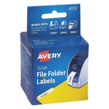 AVERY 4155 LABEL,THERMAL,FILE FOLDER