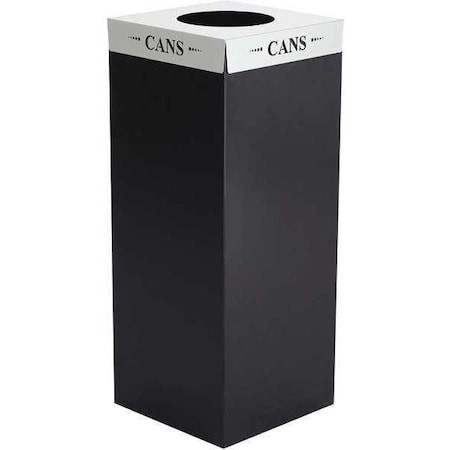 SAFCO 2990CZ SQUARE-FECTA™  RECYCLING TRASH CAN, LID,