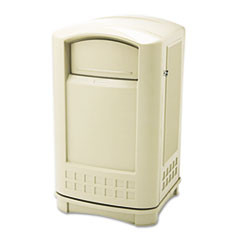 RUBBERMAID COMMERCIAL PRODUCTS 396400BG PLAZA INDOOR/OUTDOOR WASTE CONTAINER, RE