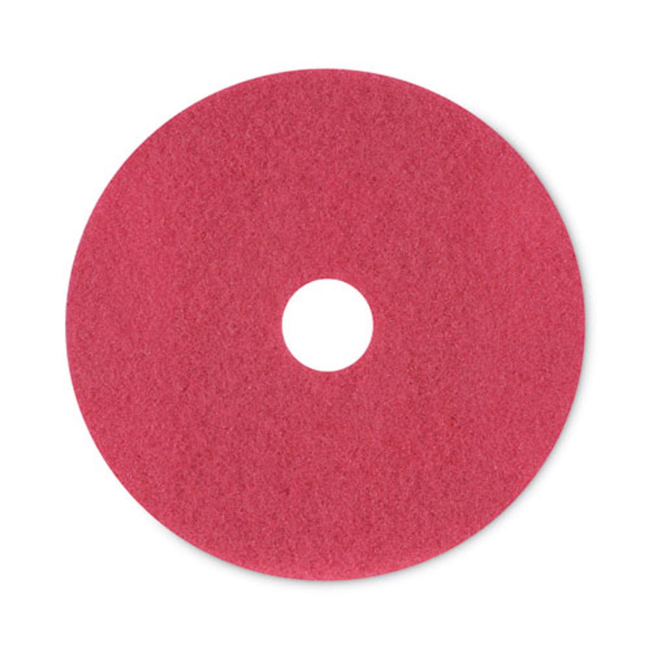 BOARDWALK 4020 RED STANDARD FLOOR PADS, 20" DIA, RED, 5/CAR