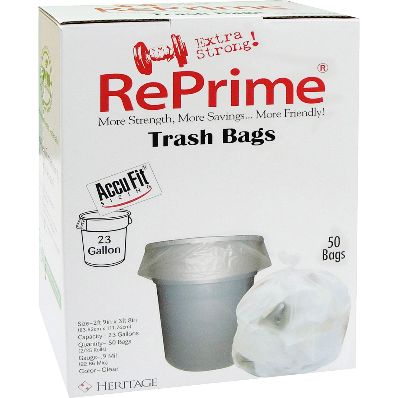 HERITAGE BAG H5645TCRC1CT HERITAGE ACCUFIT REPRIME TRASH BAGS