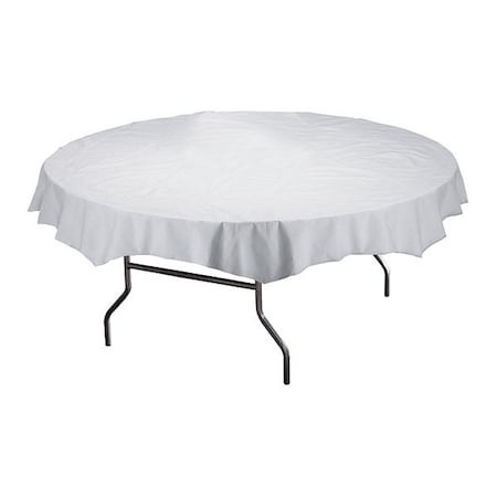 HOFFMASTER 210101 TABLECOVER RND 82" WHT