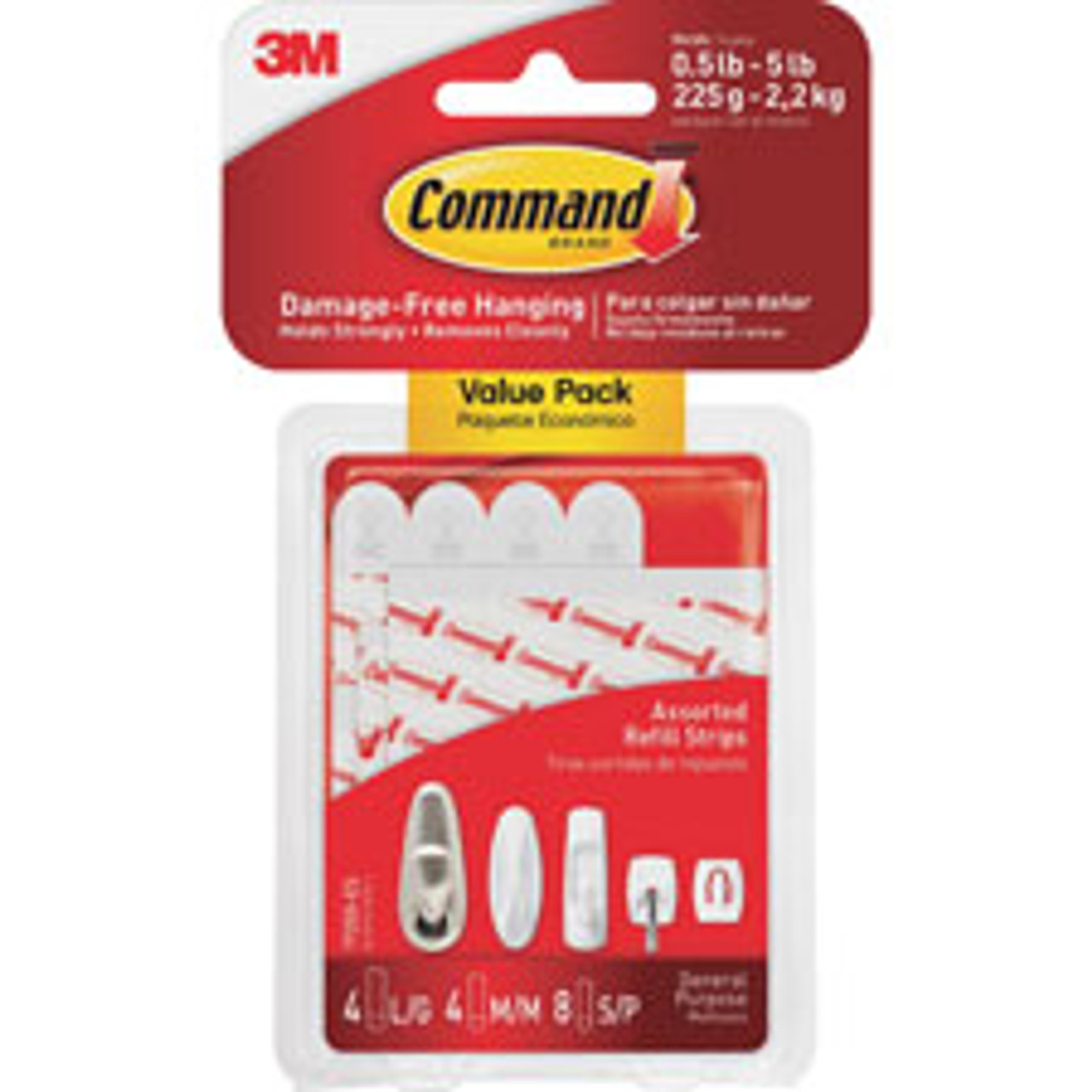 3M COMPANY 17200ES REFILL,STRIPS,COMMAND,16PC