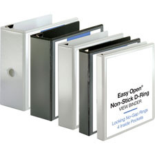 BUSINESS SOURCE 26956 BINDER,NONSTCK,DRNG,1"-BK