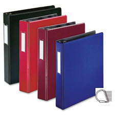 BUSINESS SOURCE 33128 BINDER,DRING,LBLHLD,1.5",RD