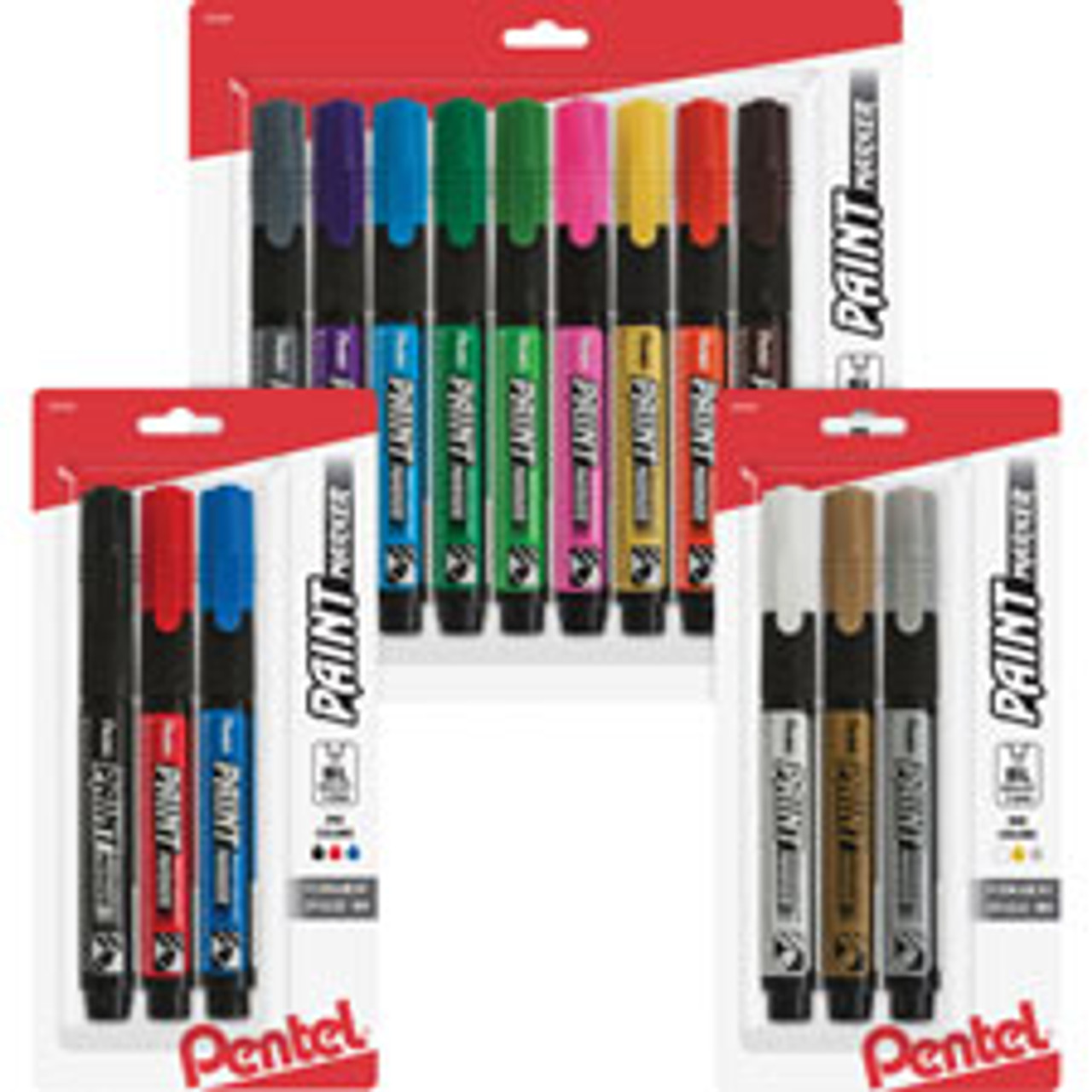 PENTEL MMP20BP9M PAINTMKR,9PK,AST