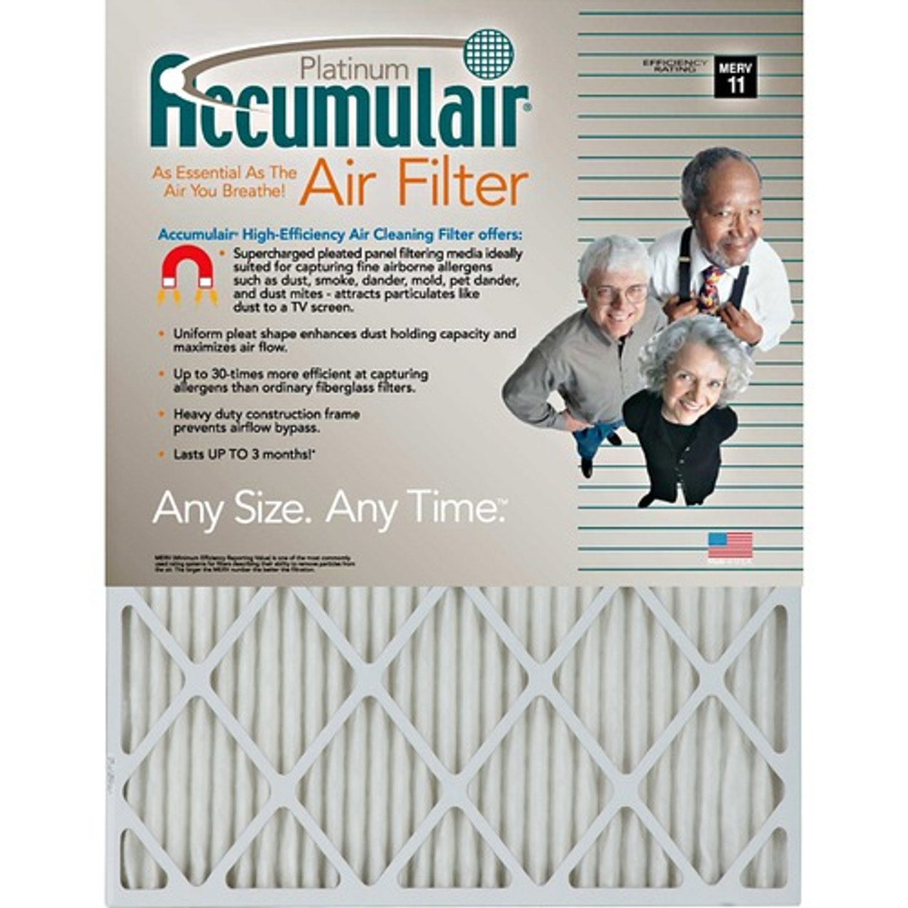 FILTERS NOW, LLC FA12X124 FILTERS NOW, LLC  PLATINUM AIR FILTER, 1