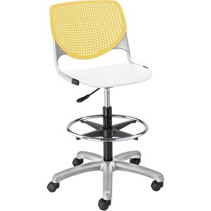 KFI DS2300B12S8 POLY ADJUSTABLE STOOL WITH PERFORATED BA