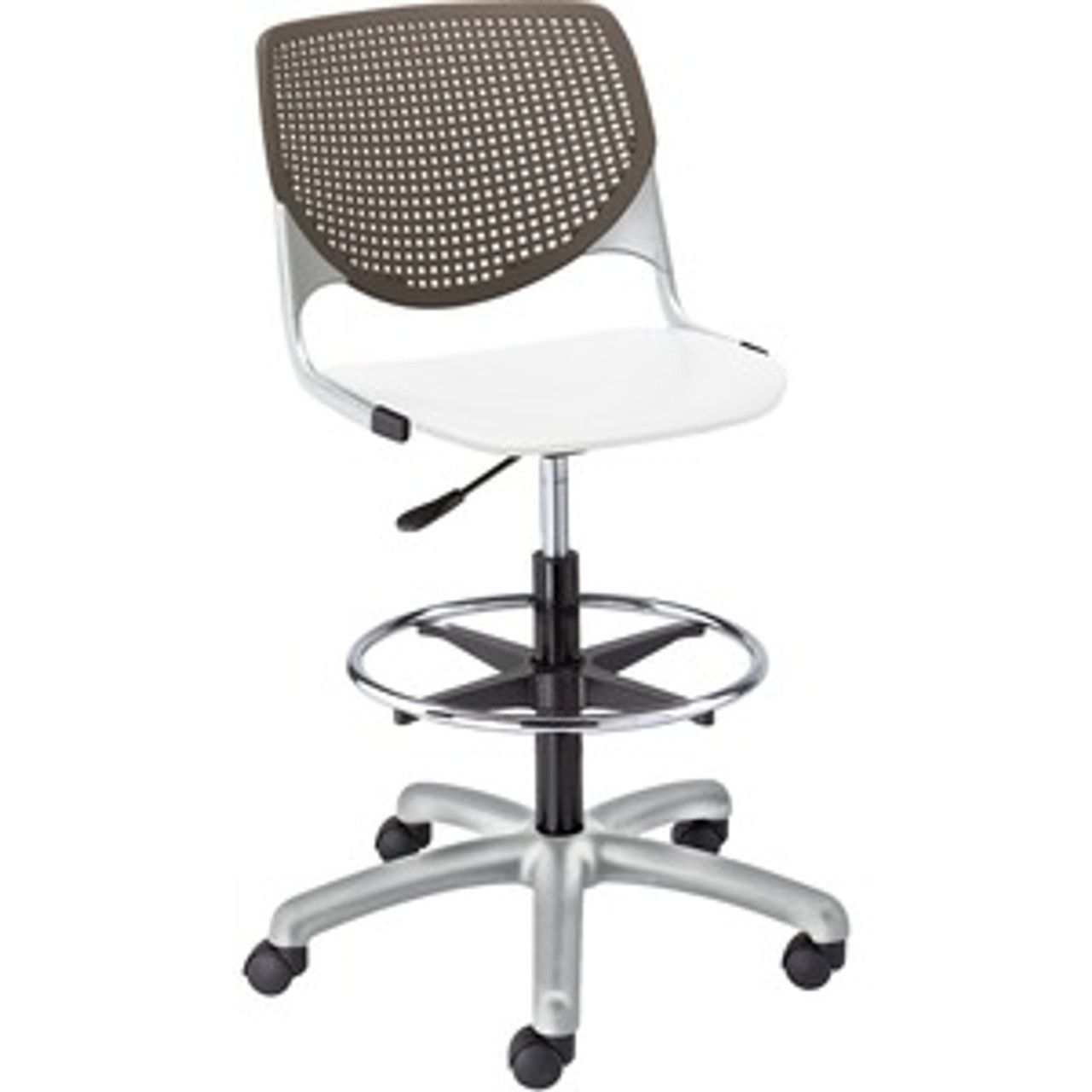 KFI DS2300B18S8 POLY ADJUSTABLE STOOL WITH PERFORATED BA