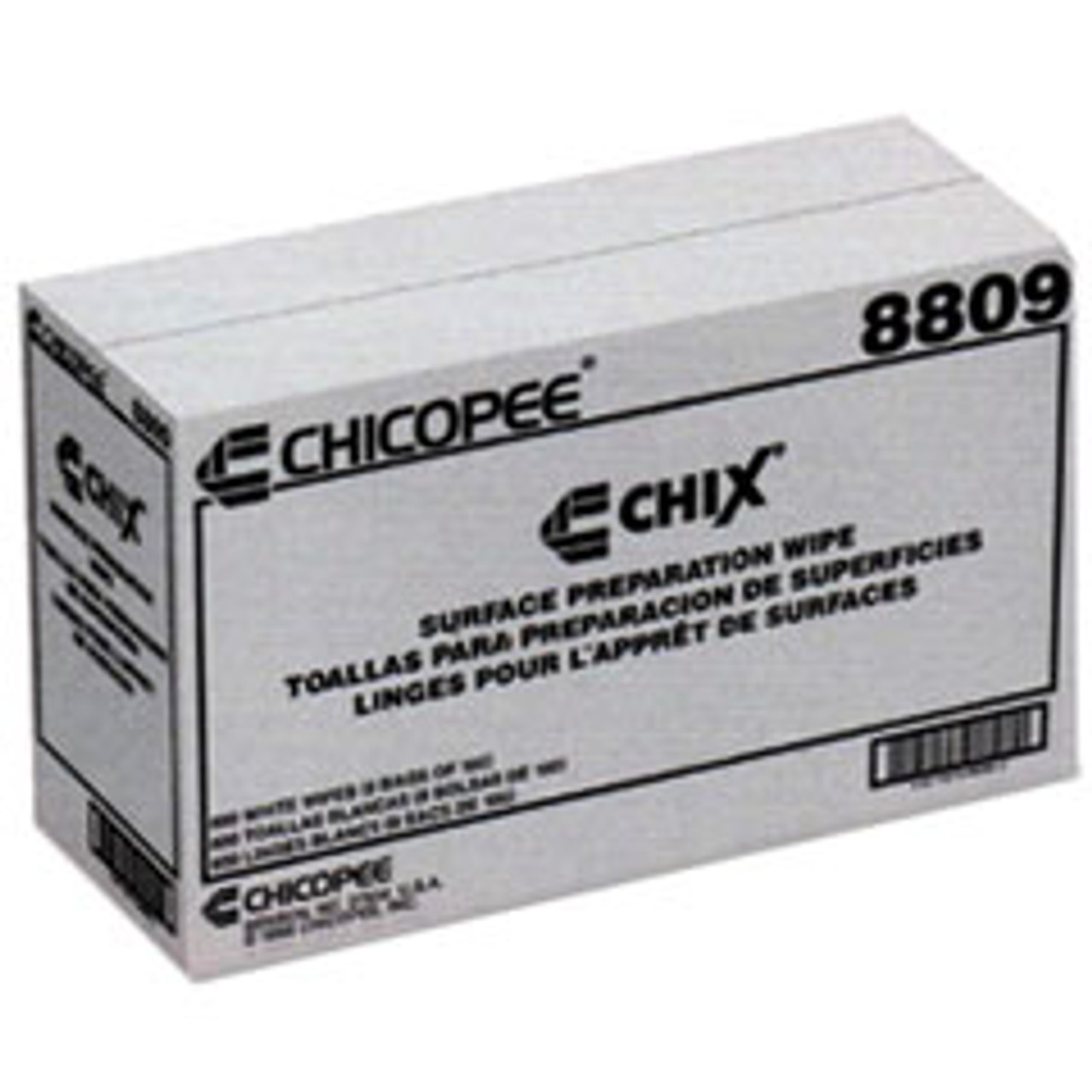 CHICOPEE 8809 SURFACE PREP WIPES, 13 X 21, WHITE, 100/