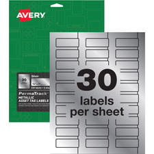 AVERY 60519 DURABLE METALLIC ASSET TAG LABELS,PK672