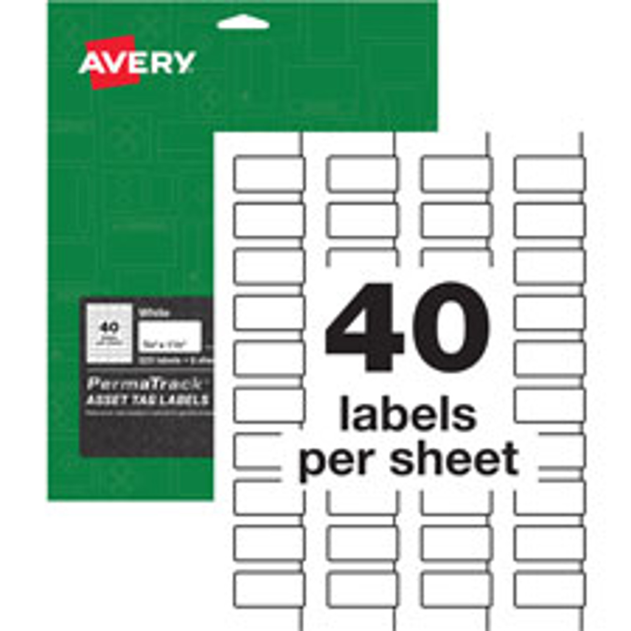 AVERY 61525 AVERY  LABELS, F/ASSET TAGS, WATERPROOF,