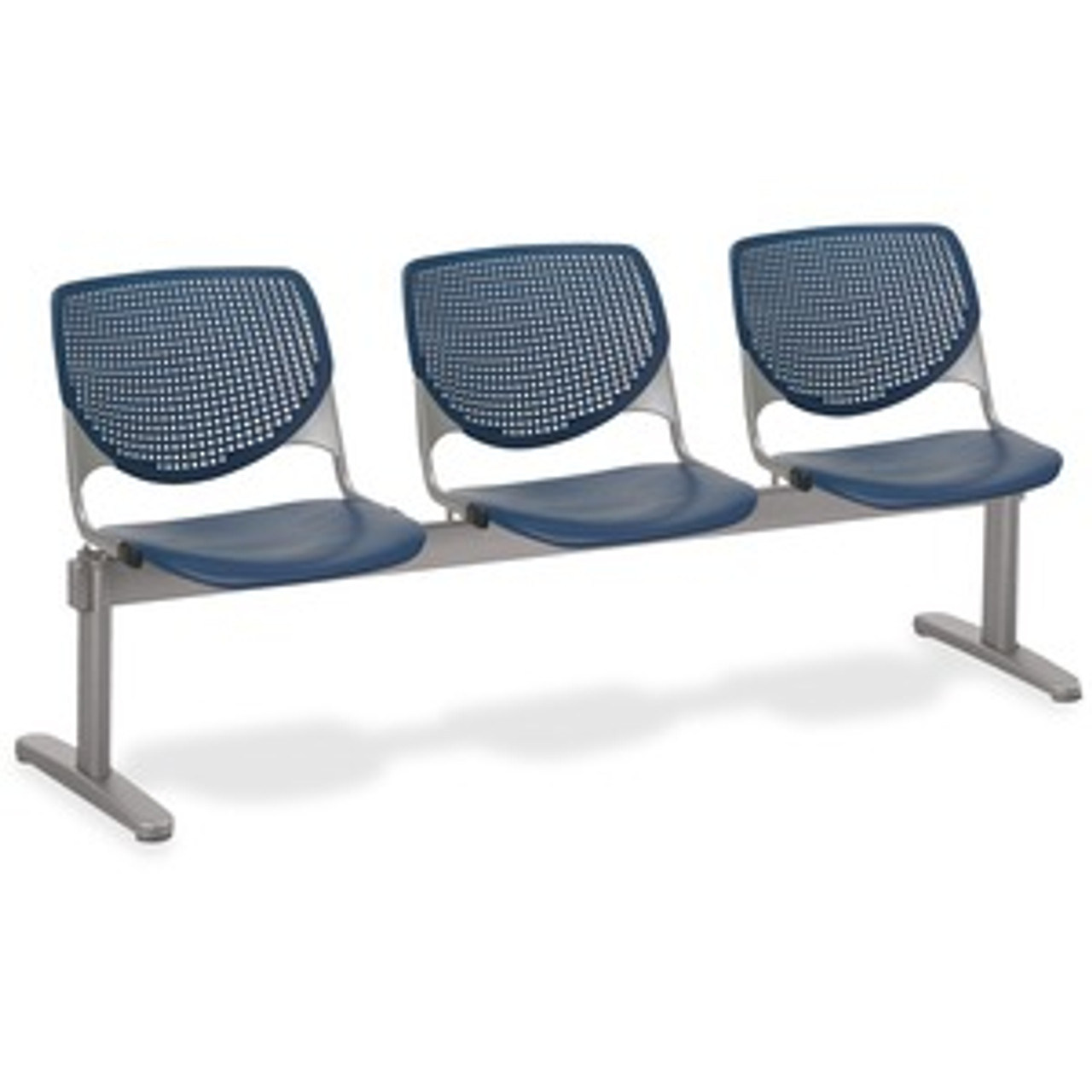 KFI 2300BEAM3P3 BEAM SEATING- 3 SEATER WITH PERFORATED B