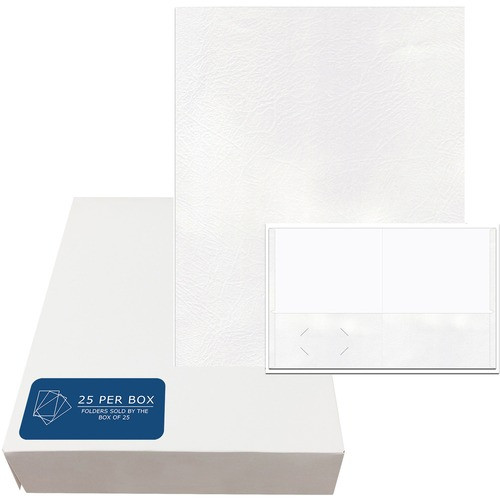 ROARING SPRING PAPER PRODUCTS 50118 FOLDER,EMBOSSED,WHITE