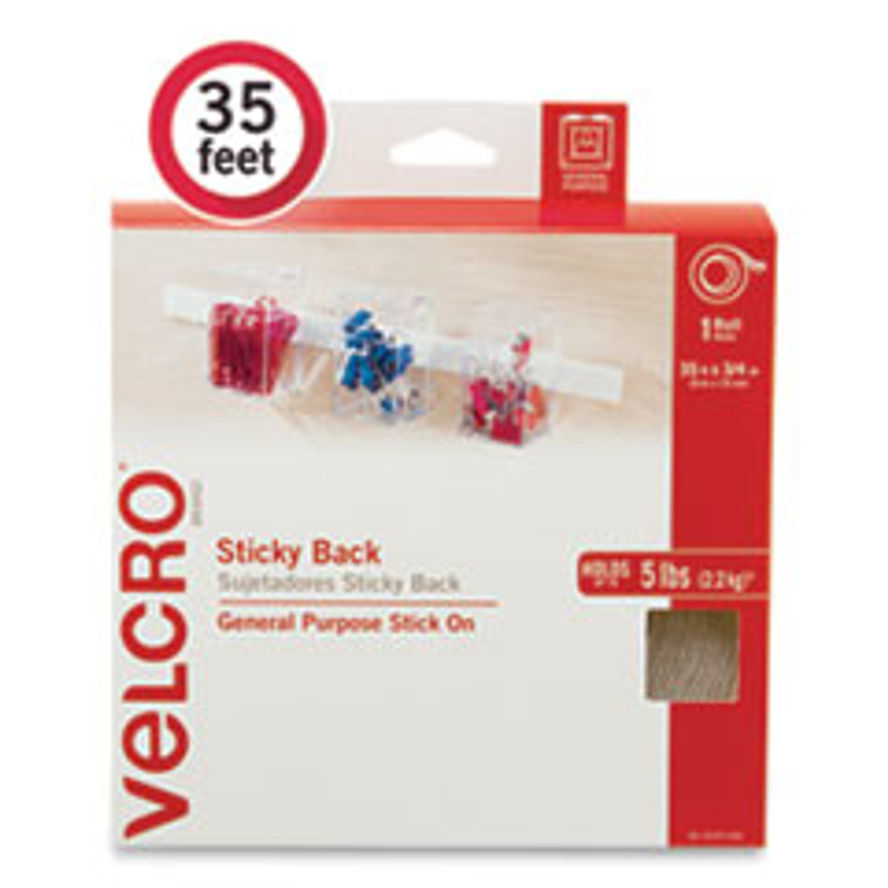 VELCRO USA INC 30197USA TAPE,HOOKLOOP,STICKY,WH