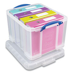 REALLY USEFUL 32CPK3CB SNAP-LID STORAGE BIN, 8.45 GAL, 14" X 18