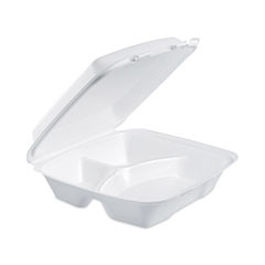 DART 90HT3 INSULATED FOAM HINGED LID CONTAINERS, 3-