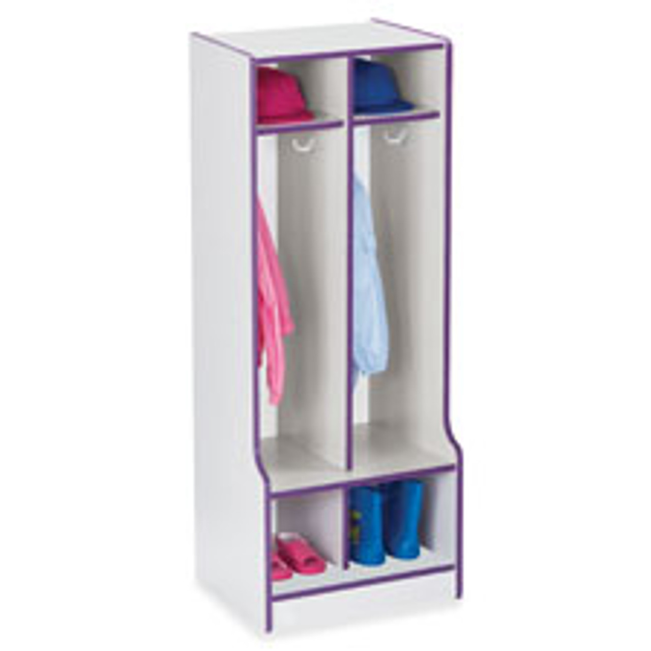 JONTI-CRAFT, INC. 4682JCWW003 RAINBOW ACCENTS® 2 SECTION COAT LOCKER W