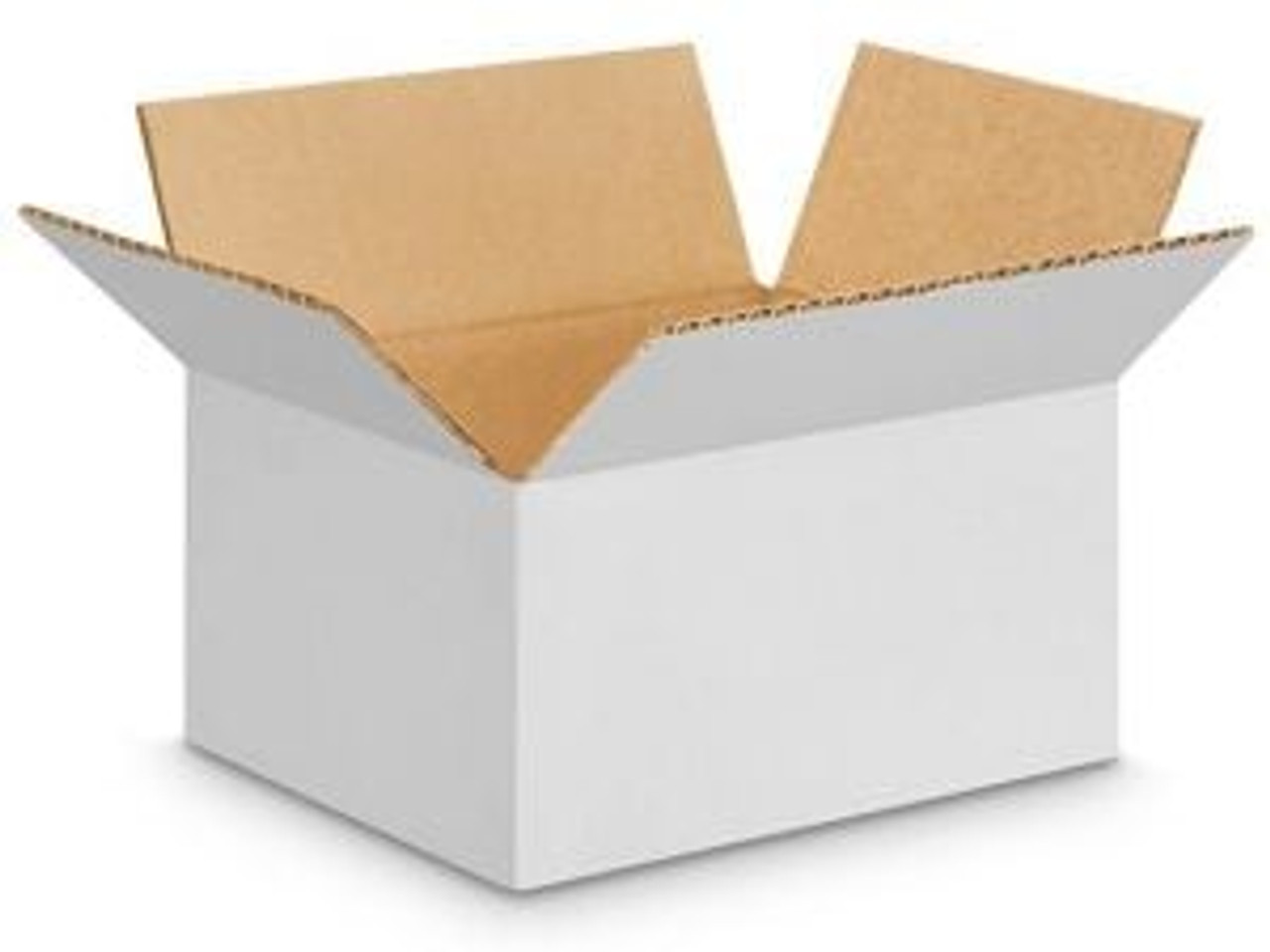 USC S-15028 8 X 6 X 4" WHITE CORRUGATED BOXES