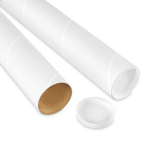 USC S-17802 WHITE MAILING TUBES - 3 X 72"