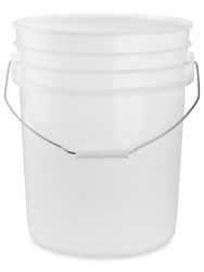USC S-7914NAT PLASTIC PAIL - 5 GALLON, NATURAL