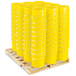 USC S-7914YS PLASTIC PAIL SKID LOT - 5 GALLON, YELLOW