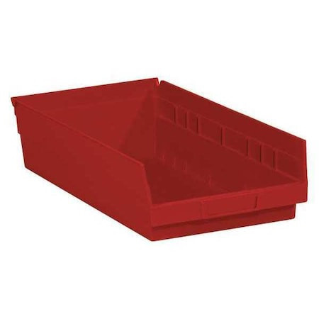 BOX PARTNERS BINPS114R 17 7/8" X 11 1/8" X 4" RED PLASTIC SHELF