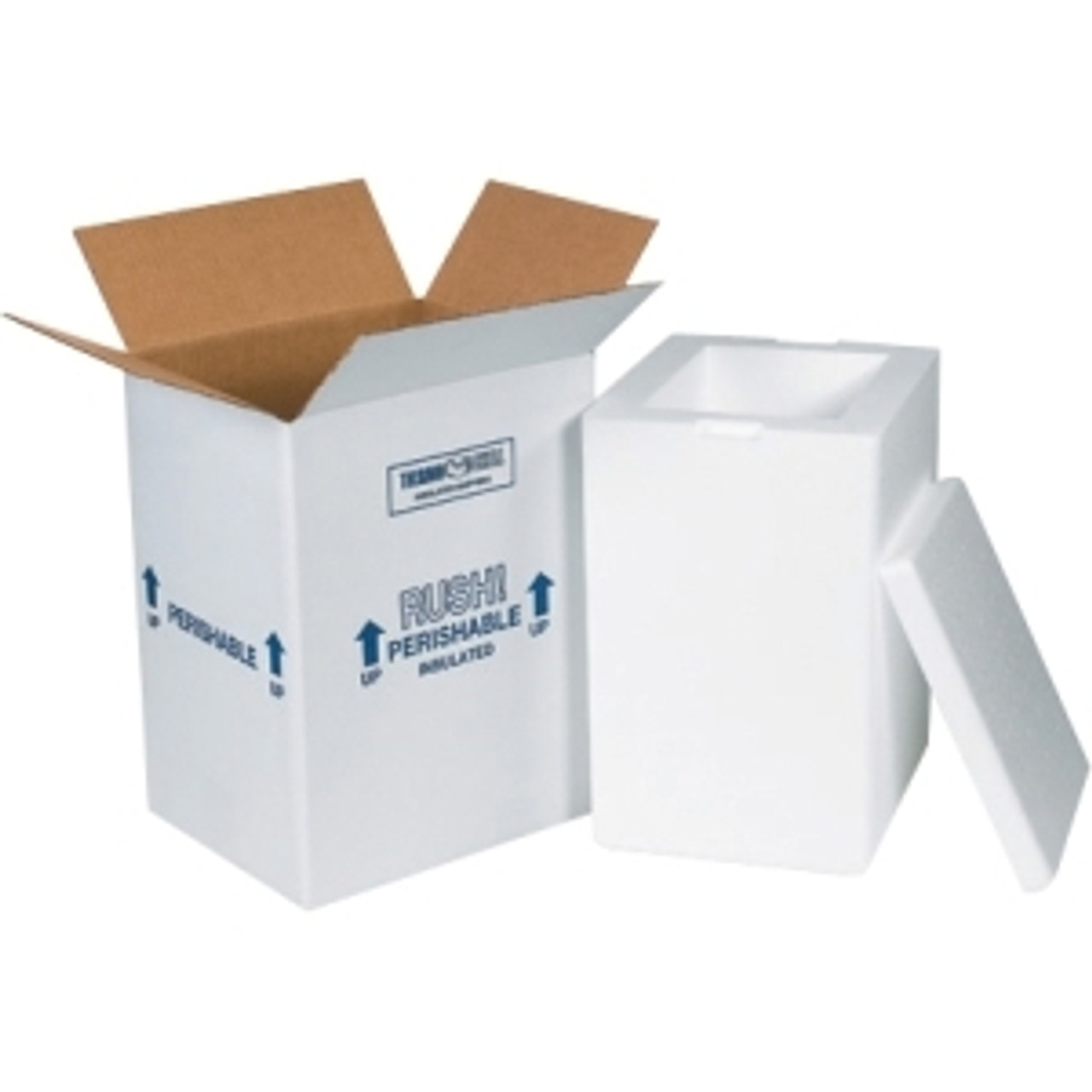 BOX PARTNERS 212C INSULATED SHIPPING CONTAINERS, 8"X6"X12"