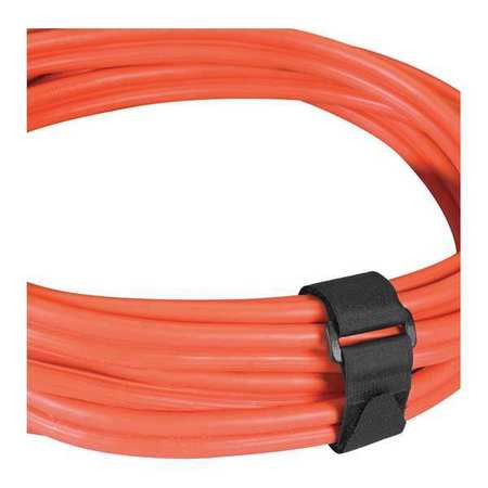 VELCRO VEL184 STRAPS,1"X12" BLACK VELCRO CINCH
