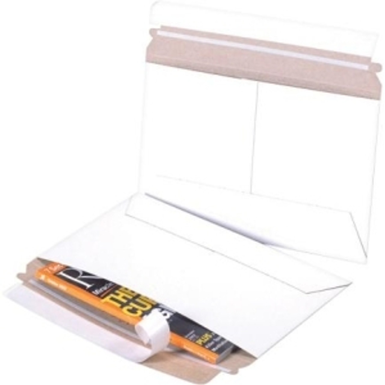 BOX PARTNERS RM129 FLAT MAILERS, 12 1/4" X 9 3/4", WHITE