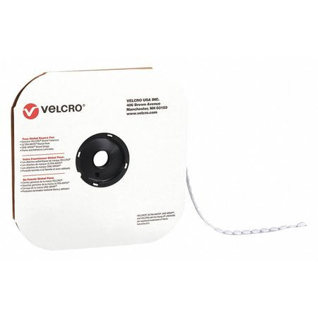 VELCRO VEL141 TAPE,3/4,HOOK,WHITE , INDIVIDUAL DOTS