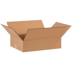 BOX PARTNERS 16124 CORRUGATED BOXES, 16" X 12" X 4"