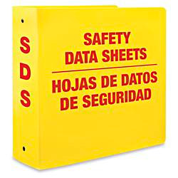 USC S-20784 REPLACEMENT SDS BINDER - BILINGUAL, 3 1⁄