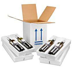 USC S-21002 WINE BOTTLE SHIPPERS - 4 BOTTLE PACK