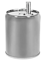 USC S-21134GR CLOSED TOP STEEL PAIL - 5 GALLON, GRAY