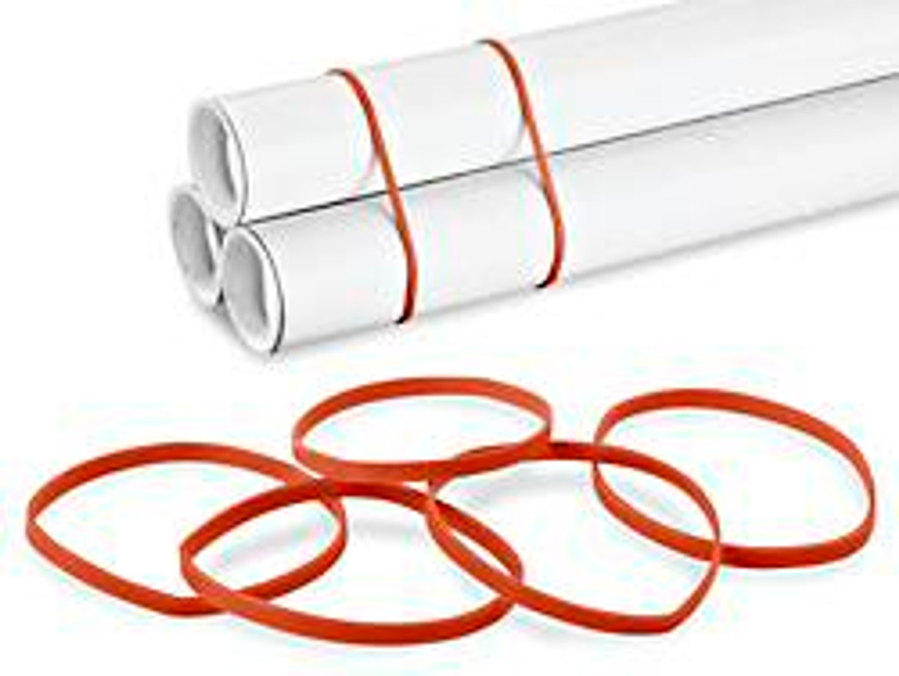USC S-6188R #32 RUBBER BANDS - 3 X 1⁄8", RED