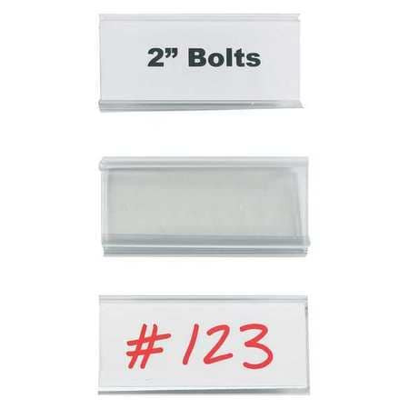 WIRE-RAC LH150 WIRE-RAC™ SNAP-ON LABEL HOLDERS, 3" X 1 