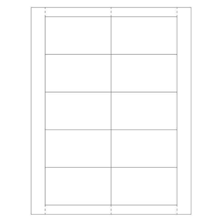 BOX PARTNERS LH225 VINYL ENVELOPE INSERT CARDS, 2" X 3 1/2"
