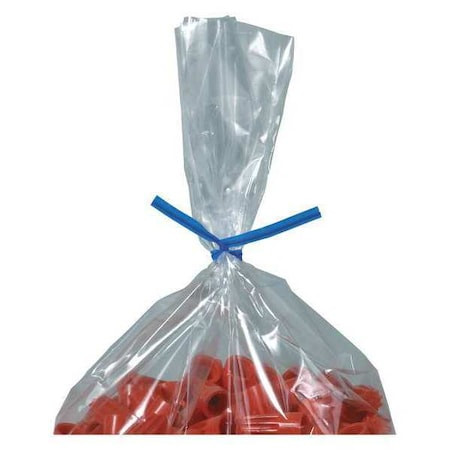 BOX PARTNERS PLT10B PLASTIC TWIST TIES, 10" X 5/32", BLUE, 2