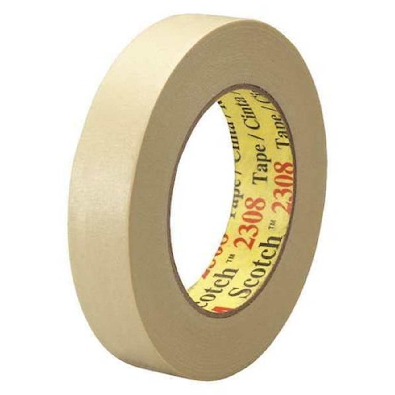SCOTCH T935230812PK 3M™ 2308 MASKING TAPE, 1" X 60 YDS., NAT