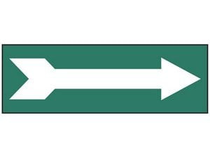 USC S-23506-3 GREEN ARROW PIPE MARKERS - 8"+ PIPE DIAM