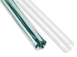 USC S-21973 CLEAR PLASTIC TUBES - 1 1Â„2 X 24"