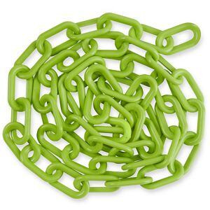 USC H-3363LIME PLASTIC BARRIER CHAIN - 8', LIME