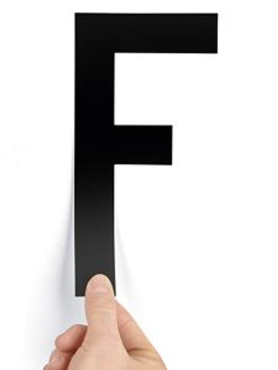 USC S-23449-F 8" SINGLE LETTER DIE-CUT LABELS - "F"