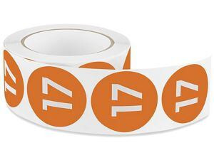 USC S-22882 2" CIRCLE LABELS - "17"