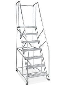 USC H-7091 7 STEP ALUMINUM ROLLING LADDER - ASSEMBL